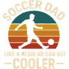 Soccer Dad Retro Sunset Design