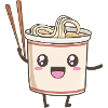 Cute instant noodle design