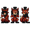 Fuchs im Style der 3 Affen