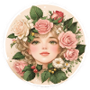 Flower Girl, Circle, Rose