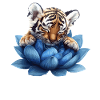 Tiger baby in bloom