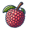 Vibrant Illustrated Lychee