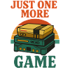 Retro gaming stack illustration