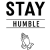 Stay Humble Prayer Hands Graphic