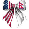Coquette Bow Nepal Roots Heritage Nepali Pride