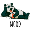 Panda décontracté avec design de boisson