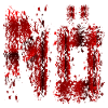 HALLOWEEN BLUTFLECKEN BLUT NEIN