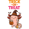 Axolotl Süßes oder Saures Halloween