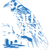 Death Metal Raven Illustration