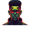Futuristic Rasta Vibes Jamaica Cyberpunk