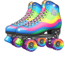 Rainbow Roller Skates Retro Disco Style