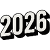 L’année 2026 au look 3D moderne