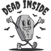 Dead Inside Funny Coffin
