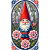 Whimsical Garden Gnome Illustration