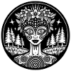 Mystical Forest Spirit Illustration