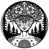 Mystical Forest Spirit Illustration