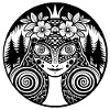 Mystical Forest Mandala Illustration