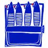 Sleeping sardines, cute French design