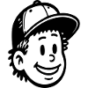 Playful Cartoon Boy Face Design