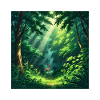 Magical forest view
