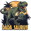 Dada Saurus T-Rex Illustration