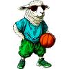 Sheep Basketball / Basketball Player Sheep
