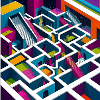 Abstractico Geometric Labyrinth