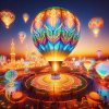 Montgolfière Luminescente Éthérée
