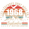 Legendary since September 1968 | September 1968