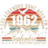 légendaire depuis septembre 1962 | septembre 1962