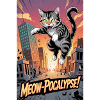 A dynamic anime-style graphic t-shirt design
