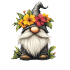 Gnome with flower hat