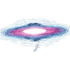 Astronaut with energetic black hole