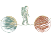 Space Acrobatics Art Design