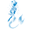 Mermaid tattoo Typography Design