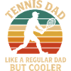 Tennis Dad Retro Sunset Design