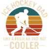 Hockey Dad Retro Sunset Design