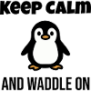 Entzückende Pinguin-Illustration für Bekleidung