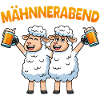 Schafe Männerabend Bier Schaf Mähnnerabend
