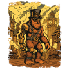 Steampunk Bigfoot Cryptid Sasquatch Gear Yeti