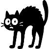Black Cat – Funny Cartoon Design