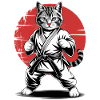 Karaté, Judo, arts martiaux japonais, chat