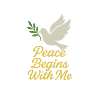 Peace Begins With Me Inspirational Design