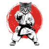 Karaté, Judo, arts martiaux japonais, chat