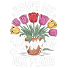 Blumenstrauß mit humorvollem Spruch