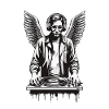 DJ Angelique with Mystical Wings