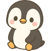 Charming Penguin with Blush