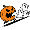 Spooky Halloween Pumpkin Illustration