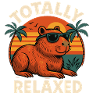 Relaxed Capybara Sunset