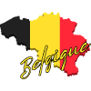 Map of Belgium, flag of Belgium